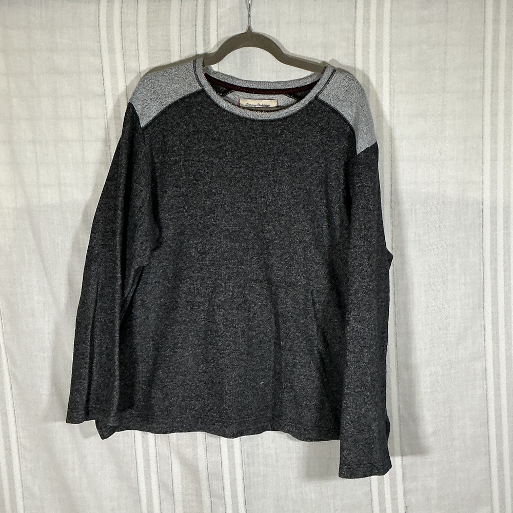 ✨ Tommy Bahama Mens XL Gray Crewneck Sweater Casual Lightweight Pullover